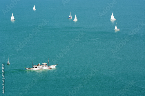 Passenger ship on Lake Balaton, Hungary © gaborphotos