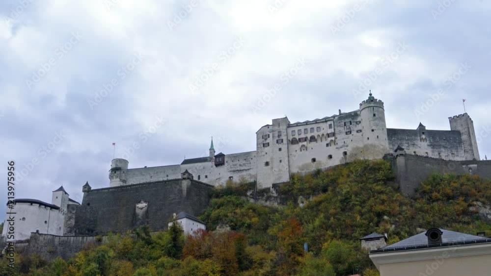 View of Hohensalzburg Castle from Alte Markt, Salzburg, Austria View of Hohensalzburg Castle from Alte Markt, Salzburg, Austria
