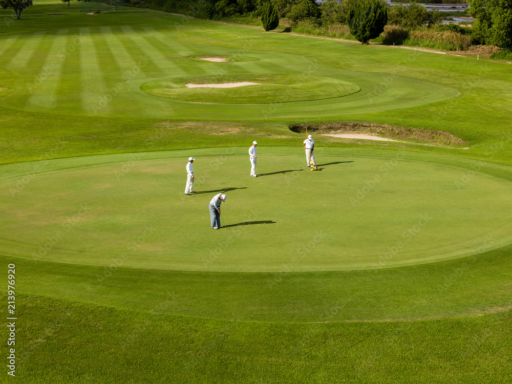 Golf course in river bed Golf course in river bed