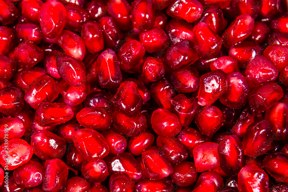 Texture of the garnet seeds for the background Texture of the garnet seeds for the background
