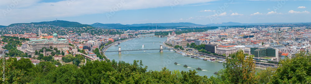 Panorama Budapest vom Gellertberg