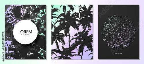 Luxury cards collection.Vector trendy background. Modern set of abstract card, template,posters,invitational.