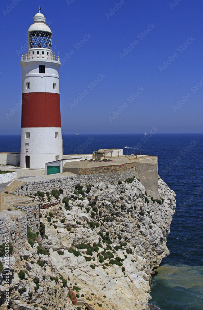 the lighthouse in city Gibraltar
