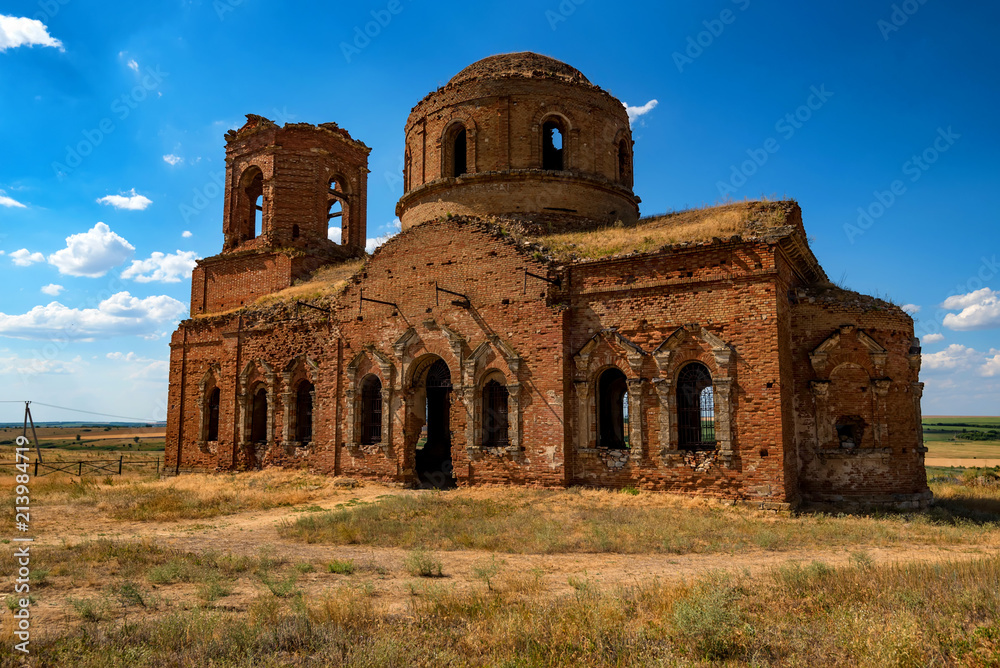 Beautiful ruined Orhtodox cathedral