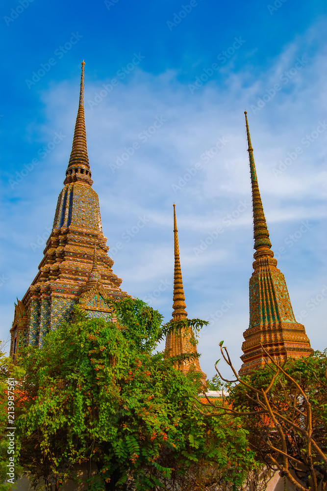 Phra Maha Chedi Sri Rajakarn, Phra Maha Chedi Si Ratchararn. Wat Pho. Bangkok. Thailand