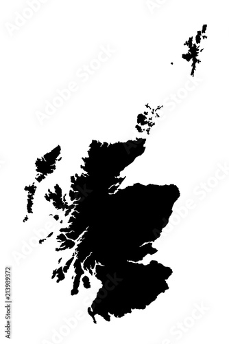 map of Scotland. vector illustration © ilyanatty