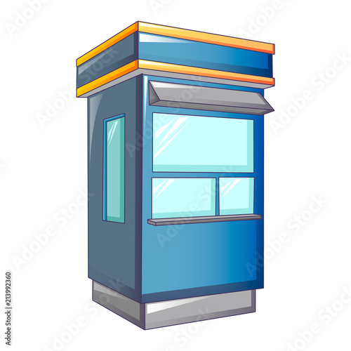 Cabine street shop icon. Cartoon of cabine street shop vector icon for web design isolated on white background
