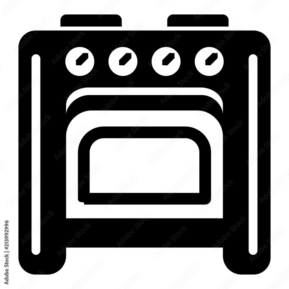 Old oven icon. Simple illustration of old oven vector icon for web design isolated on white background Old oven icon. Simple illustration of old oven vector icon for web design isolated on white background