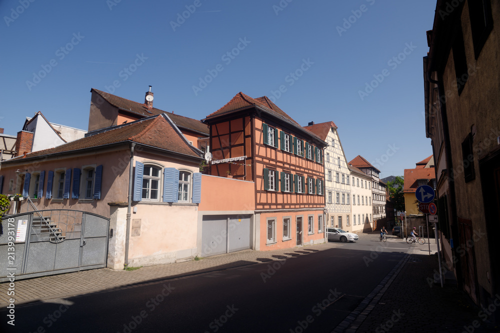 panoramic view of the historic center of Bamberg. Bamberg, Upper Franconia, Germany.