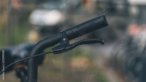 Black Bicycle Handlebars