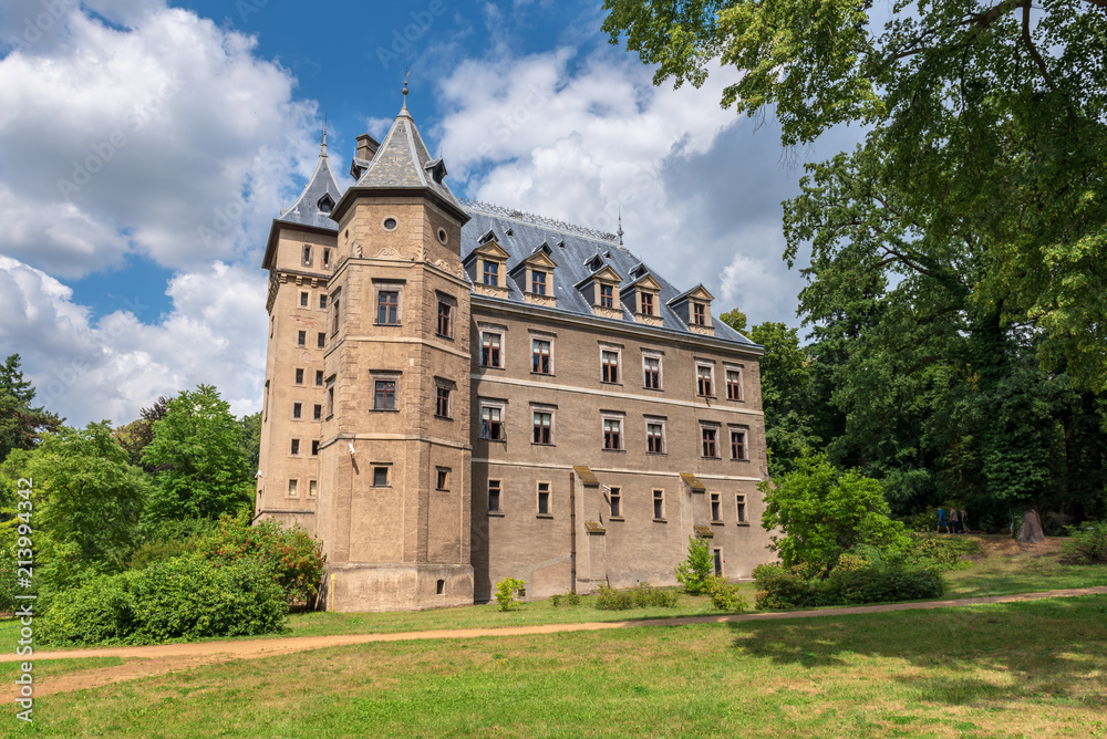 Fototapeta premium View of beautiful renaissance Goluchow castle located near Kalisz. Poland, Europe