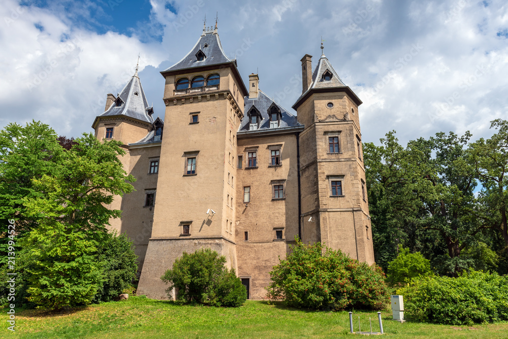 View of beautiful renaissance Goluchow castle located near Kalisz. Poland, Europe