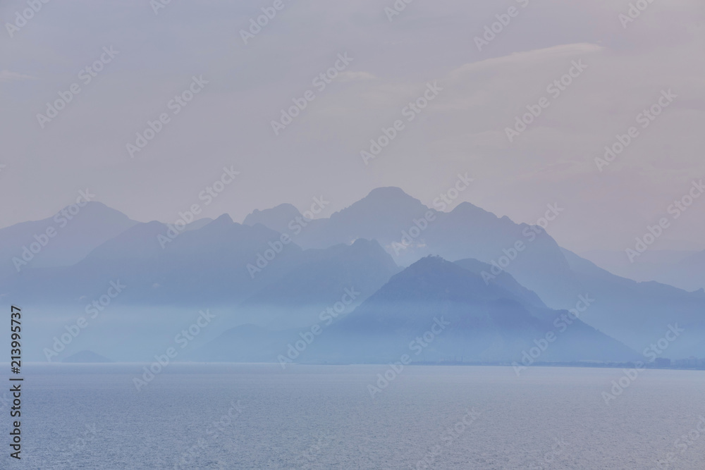 Antalya taurus mountains horizon, silhouette, skyline