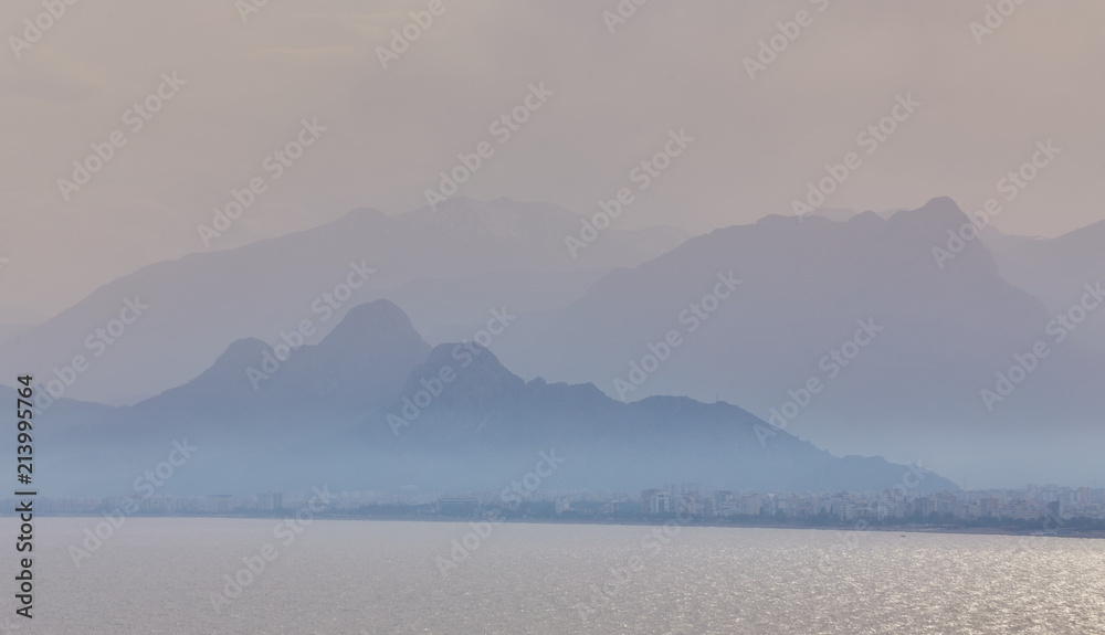 Antalya taurus mountains horizon, silhouette, skyline