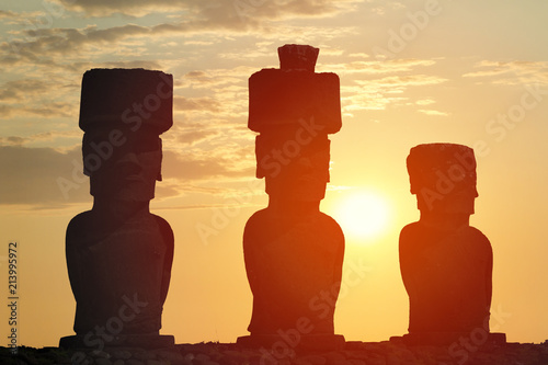 Canvas Print Easter island