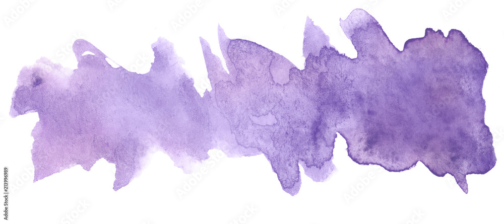 сolor of the year 2018 ultra violet pantone watercolor stain, element for design