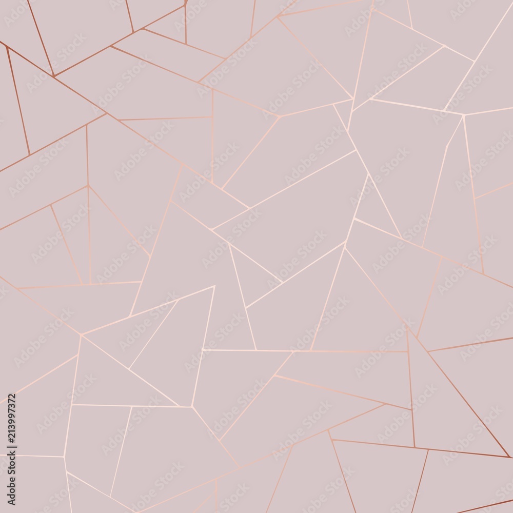 Fototapeta premium Decorative background with rose gold imitation