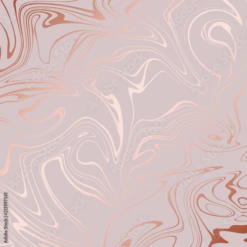 Rose gold. Abstract decorative background. Rose marble