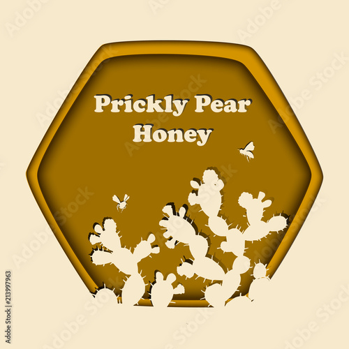 Honey Bees and Prickly Pear Cactus