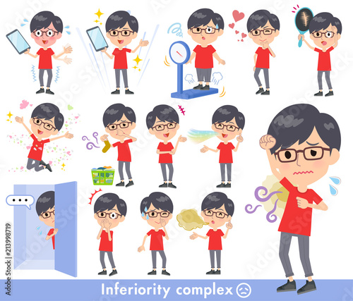 red Tshirt Glasse men_complex