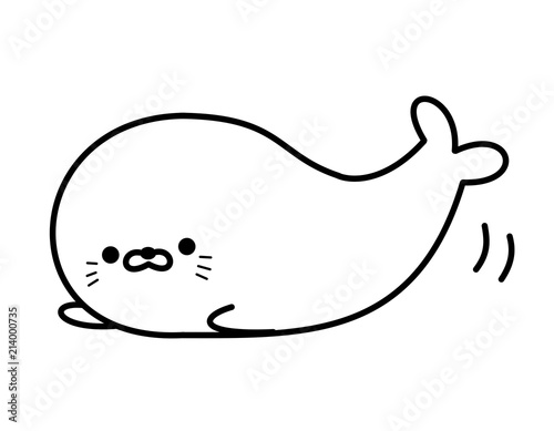 アザラシ動き 線画 Stock イラスト Adobe Stock