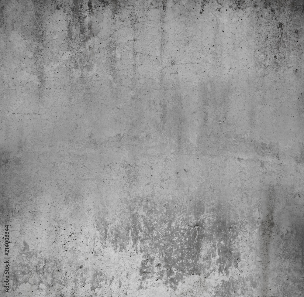 Grey textured concrete wall background