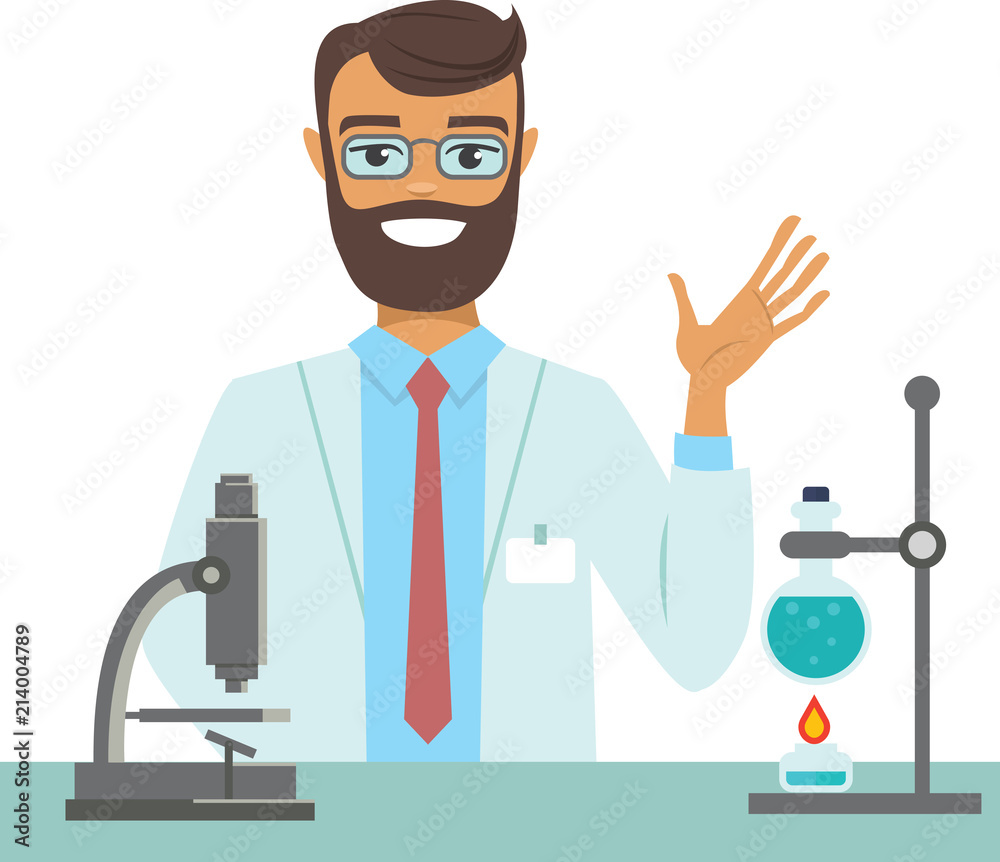 Scientific research concept Scientific research concept