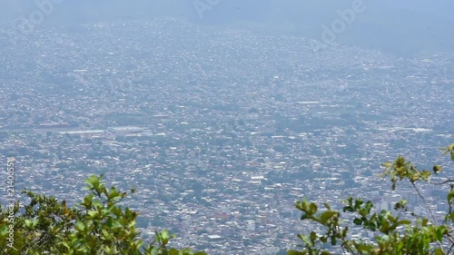 Urban sprawl of big city in southern Mexico photo
