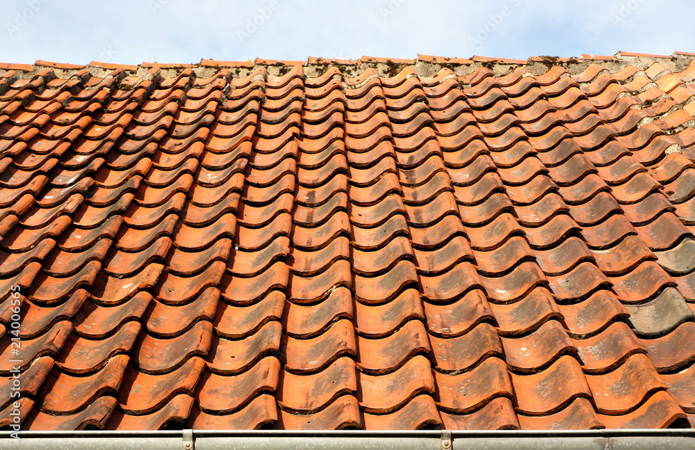 Old town of Odense, Denmark. Tile roof. Old town of Odense, Denmark. Tile roof.