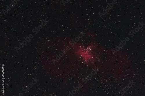 The Eagle Nebula in the constellation Serpens as seen from Mannheim in Germany.