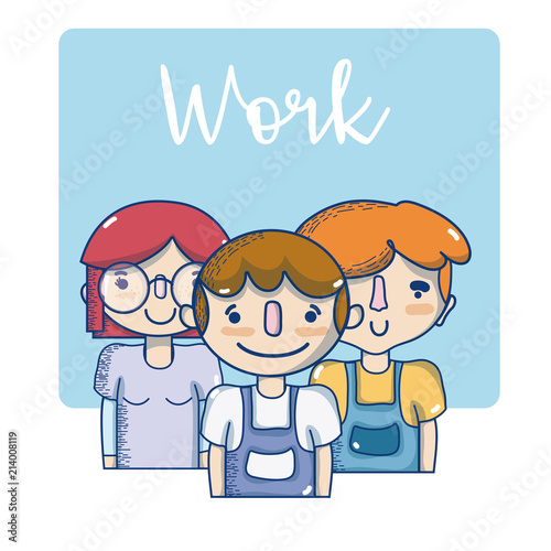 People and work cartoons