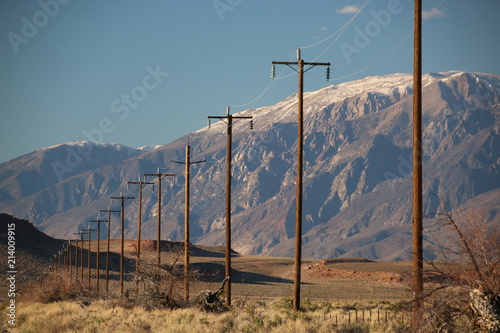 Row of Telephone Poles
