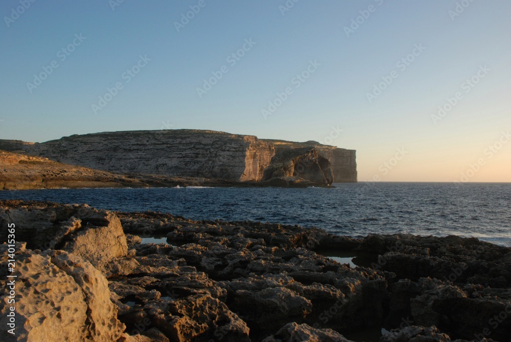 falaises de Gozo, Malte