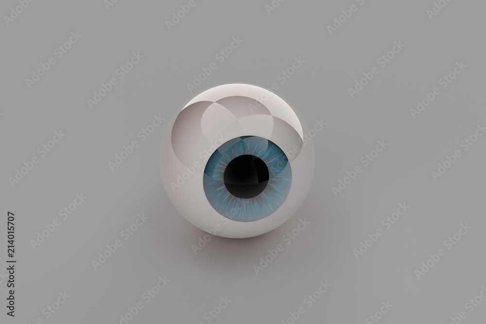3d modeling, eyeballs and white background 3d modeling, eyeballs and white background
