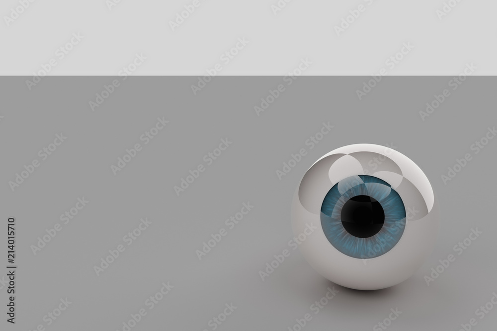 3d modeling, eyeballs and white background 3d modeling, eyeballs and white background