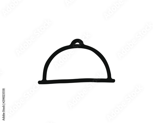 main course icon hand drawn design illustration,designed for web and app