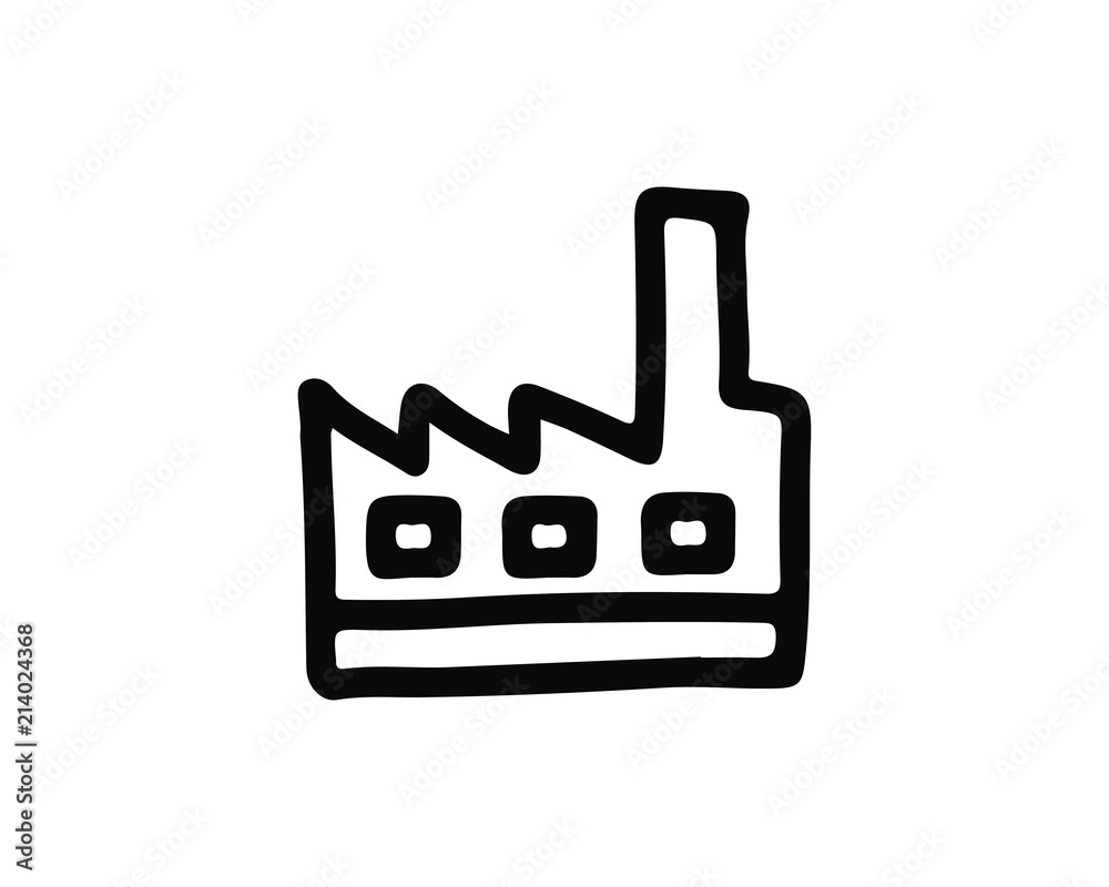 factory icon hand drawn design illustration,designed for web and app factory icon hand drawn design illustration,designed for web and app