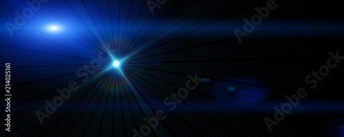 Futuristic light flare panorama background design illustration