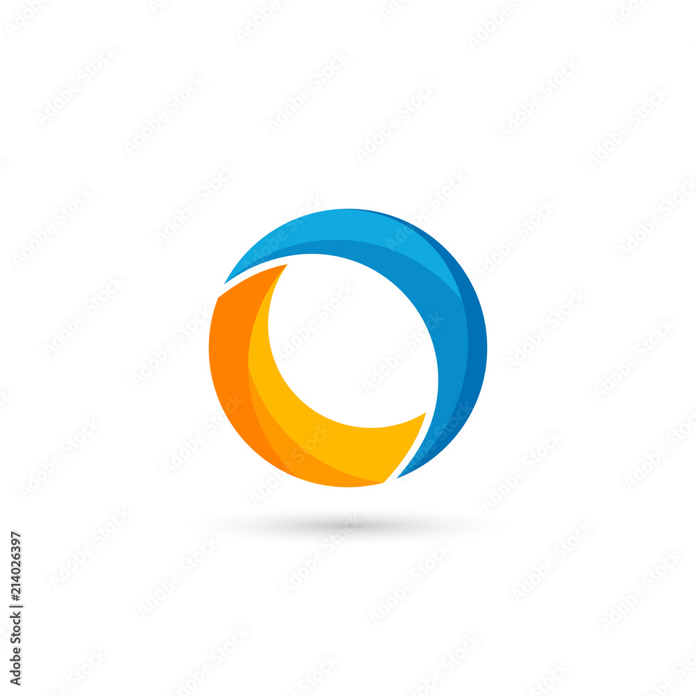 colorful circle logo template