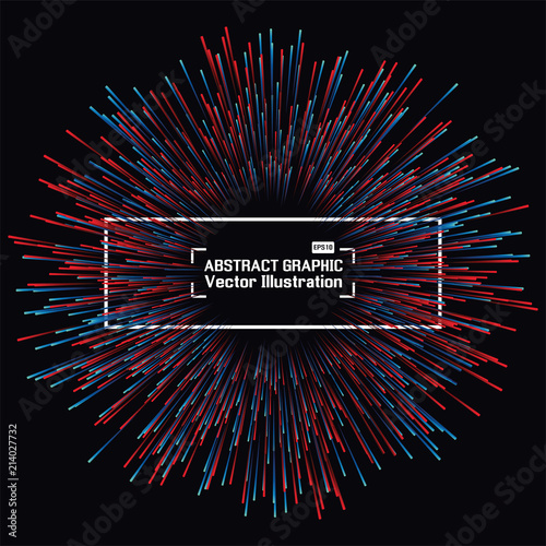 Lines composed of glowing backgrounds, Abstract data flow tunnel, Explosion radial background. Vector illustration