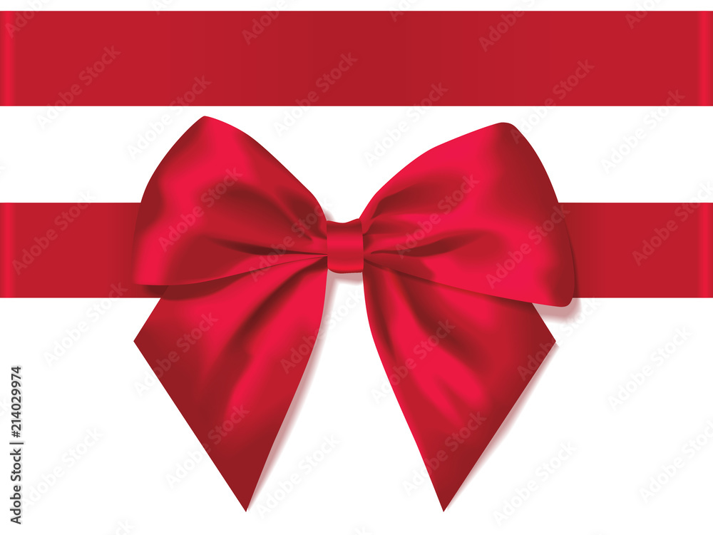 light red silk bow with ribbon decoration for gift light red silk bow with ribbon decoration for gift