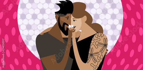 couple dancing slow