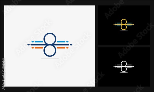 number 8 tech logo