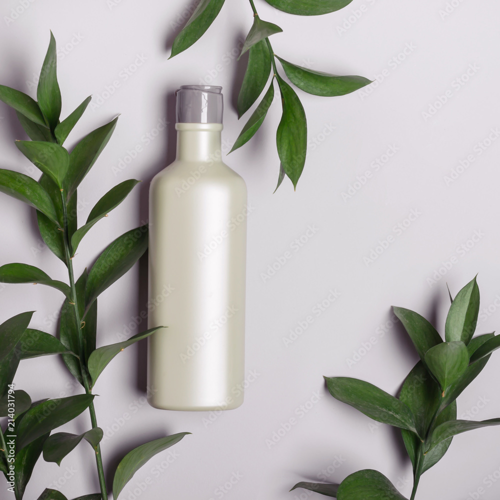 Natural Cosmetics concept. Organic product and wild herbs