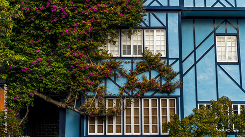 Beautiful house on Lombard street, San Francisco, California. USA.