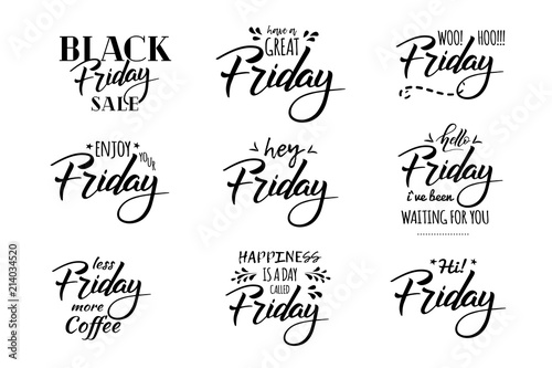 friday hell lettering