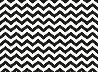Papier peint photo Noir et blanc patrons Chevron zigzag noir blanc géométrique  © ravennka