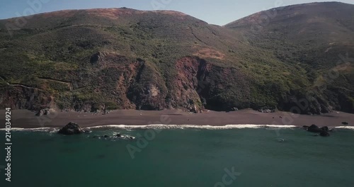 Aerial views of Marin headlands in san Francisco California photo