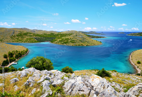 Kornati islands national park. Landscape in the Adriatic sea.Croatia.