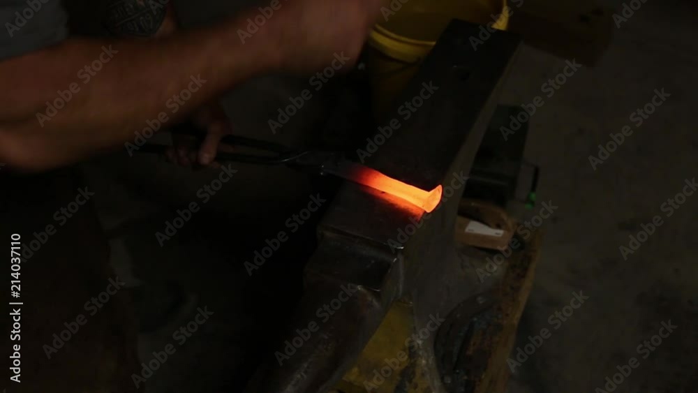 Blacksmith working with metals Blacksmith working with metals